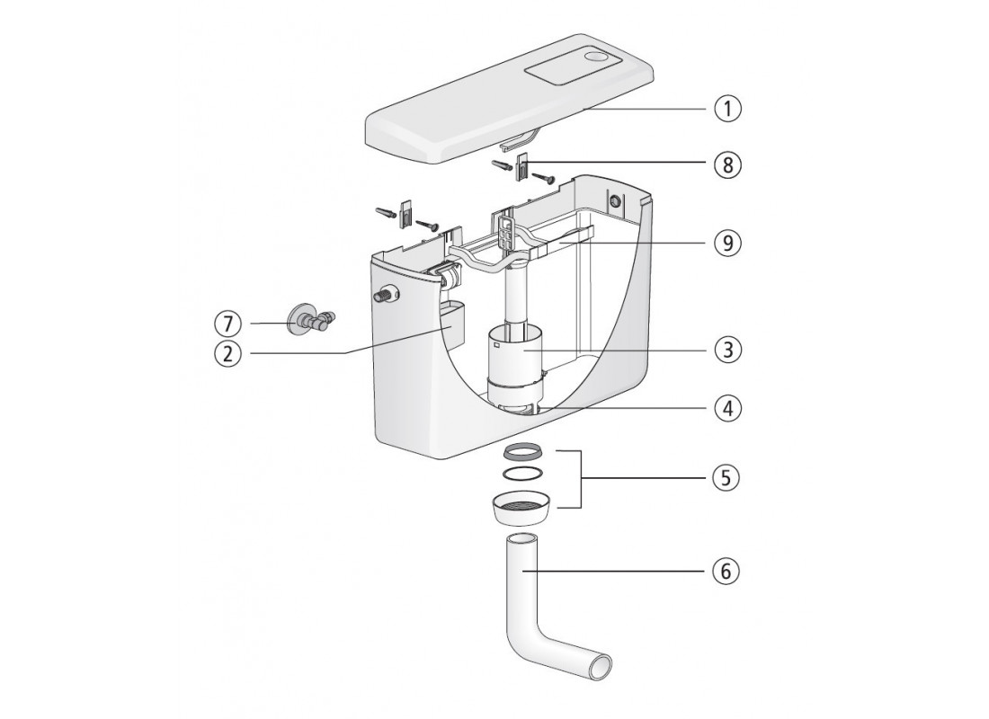 SANIT Spülkasten 928 UNI